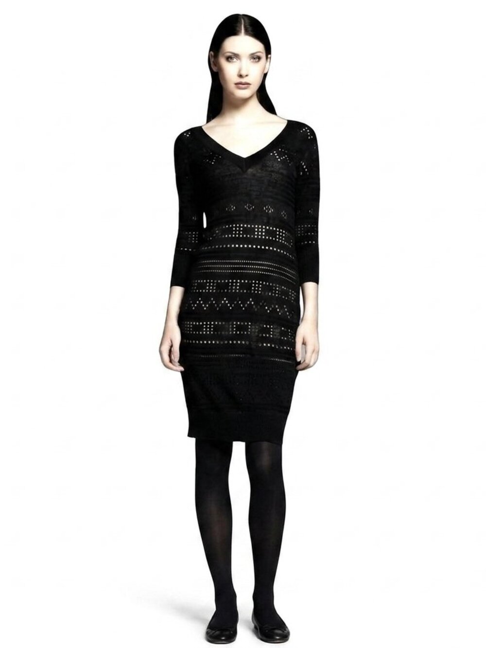 Catherine Melandrino for Designation Black Lace Bodycon Dress- Sz. Sm